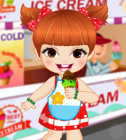 Baby Girl Loves Ice Cream