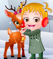 Baby Hazel Reindeer Surprise