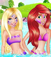 Barbie and Ariel Pool Party