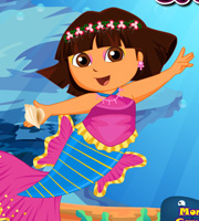 Cute Dora Mermaid Dressup