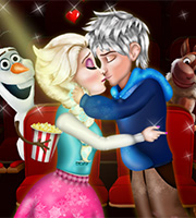 Elsa and Jack Cinema Kissing 2