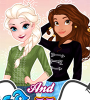 Elsa And Moana Biker Boots