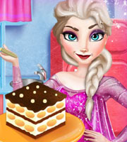 Elsa Cooking Tiramisu