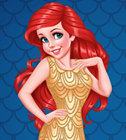 Mermaid Princess Pretty in Gold
