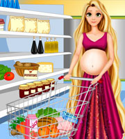 Pregnant Rapunzel Food Shopping