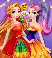 Princess Design Rainbow Dress