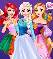 Princesses Rainbow Dresses
