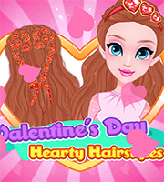 Valentine's Day Hearty Hairstyles